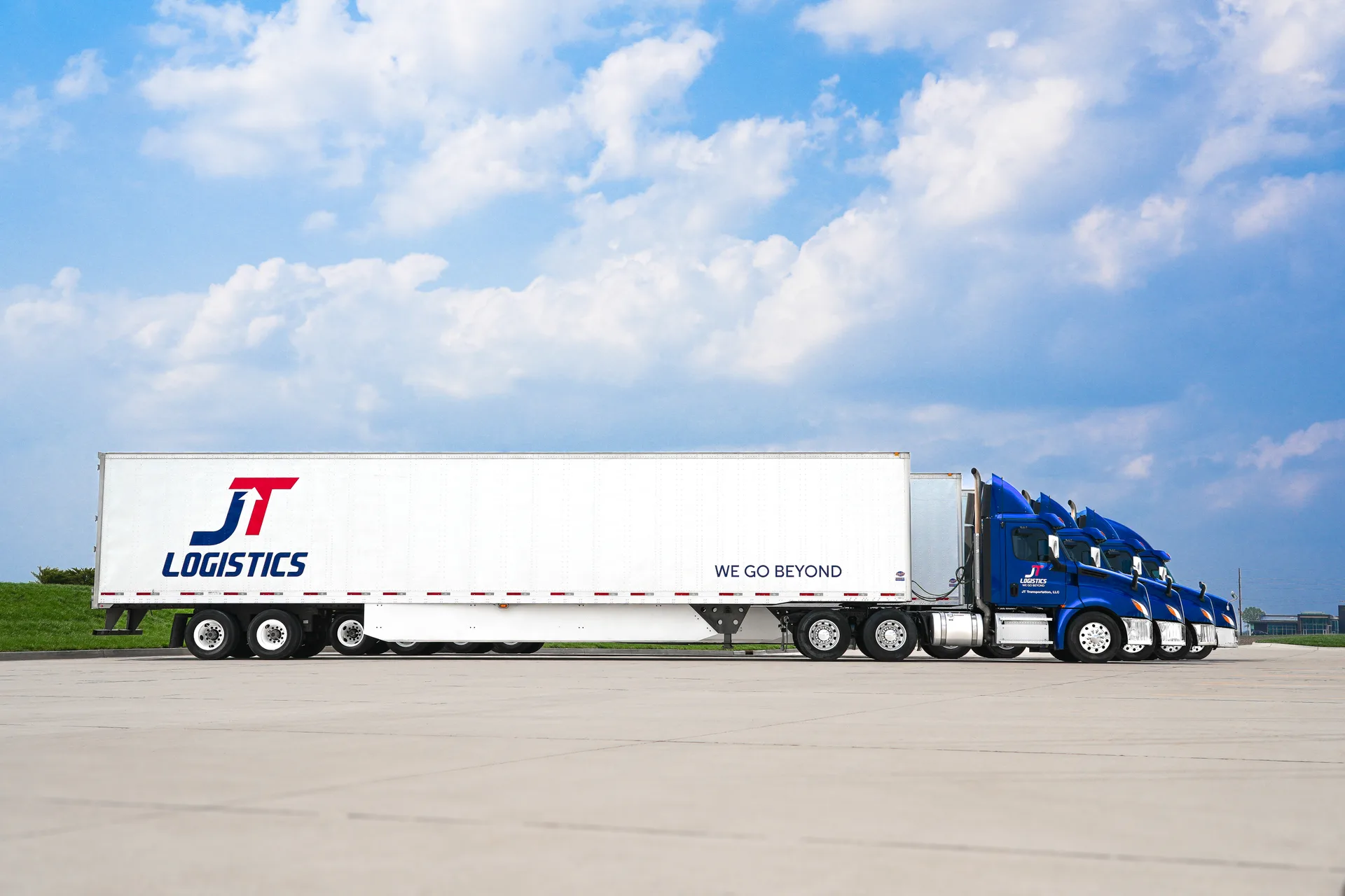 JT Logistics truck fleet with Samsara GPS tracking
